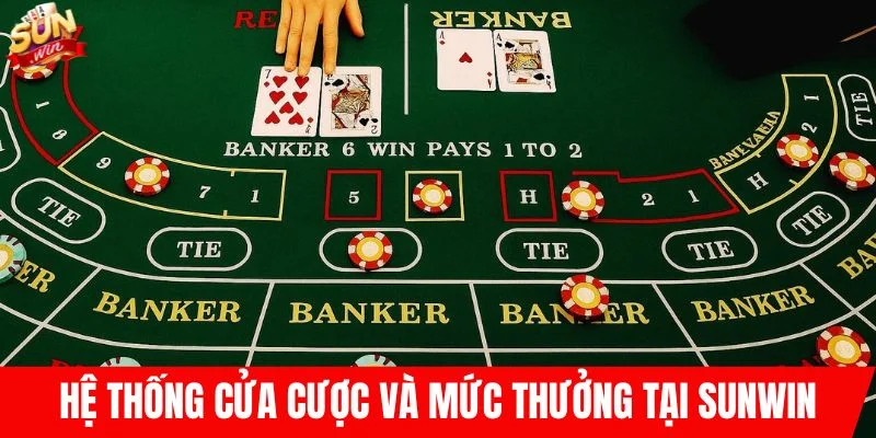 Hệ thống cửa cược và mức thưởng tại SUNWIN